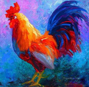 gallo impresionista Pinturas al óleo